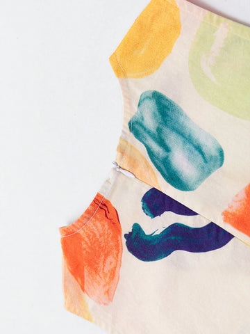 Young Girl Vacation Beach Dress Children Summer Sleeveless Dress 2024 New Pure Cotton Stylish Girl Skirt