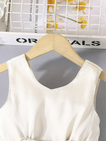 Young Girl Wedding Diary Summer Gorgeous Butterfly Mesh Sleeveless Floral Party Dress