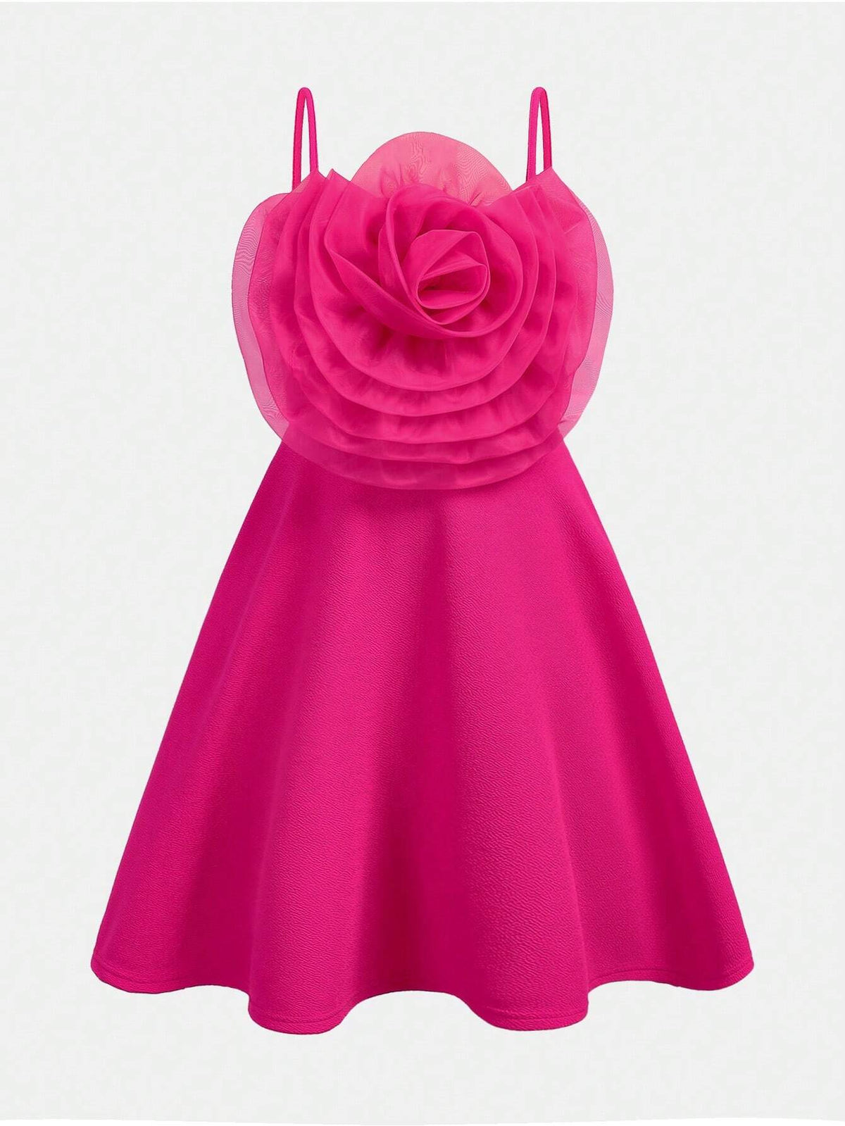 Young Girl Woven Elegant And Lovely Black And White Color Block Bowknot Short Sleeve Scallop Hem Dress