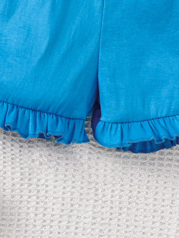 Young Girl Woven Solid Color Spaghetti Strap Romper, Casual