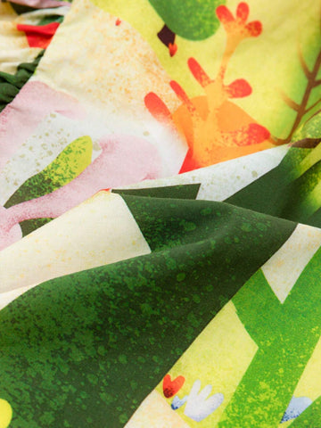 Young Girl's 2024 New Graffiti Printed Cotton Dress, Summer Sleeveless Princess Dress For Kids