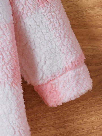 Young Girl's And Young Girl's Reversible Fleece Cat Embroidery Hooded Sweatshirt Dress, For Casual Everyday Wear, Autumn/Winter