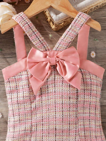 Young Girls' Bow Decorated Dress