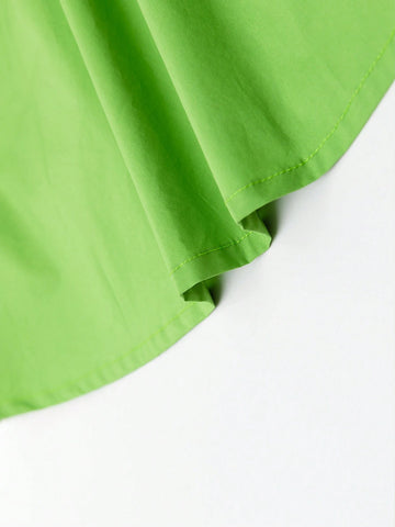 Young Girls' Bowknot Princess Dress Summer 2024 New Children's Summer Fashionable Pure Cotton Skirt