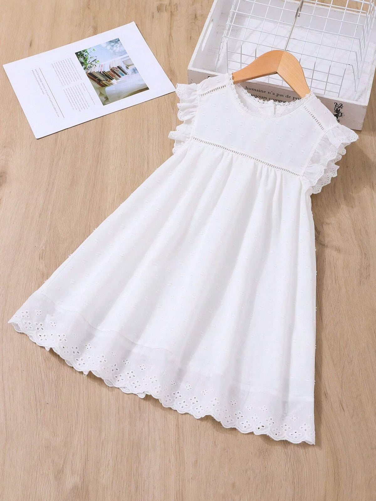 Young Girl's Casual And Comfortable Ruffled Hem Summer Dress