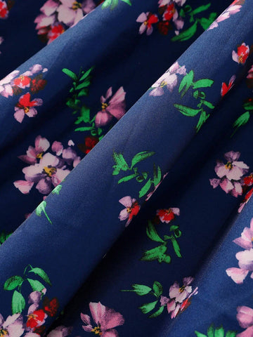 Young Girls' Casual Printed Simple Daily Dress (Random Pattern)