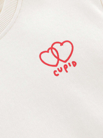 Young Girls Casual Sweet Floral Print Patchwork Hem Crew Neck Long Sleeve Sweatshirt Dress, Autumn