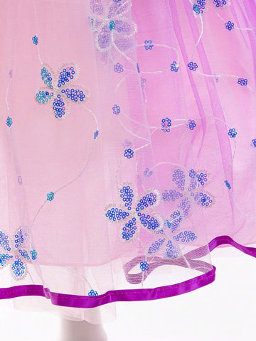 Young Girls Christmas Halloween Princess Dress Ball Gown Dress