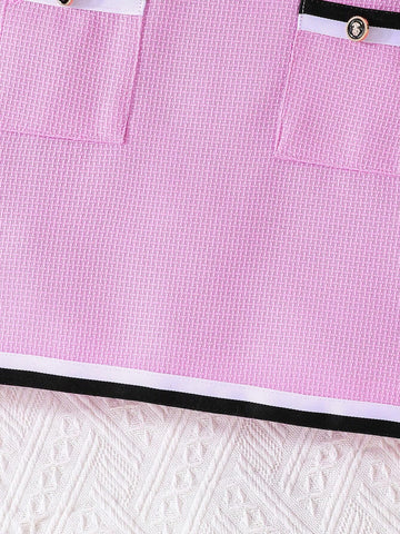 Young Girls Color-Block Top Dress, Summer