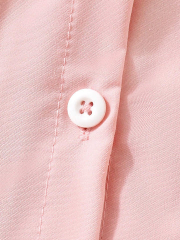 Young Girls Color Block Ruffled Patched Detail Midi Dress