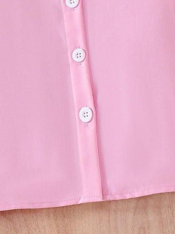 Young Girls Cute Floral Ruffle Vertical Stripe Bell Sleeve Casual Blouse, Autumn