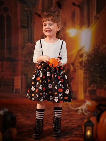 Young Girls Cute, Playful Textured Patchwork 2 In 1 Dress