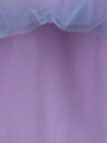 Young Girl's Dreamy Princess Style Sequin Panel Casual Patchwork Colorful Mesh Spaghetti Strap Dress