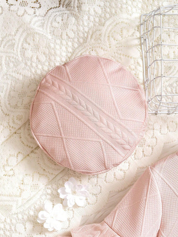 Young Girls Elegant Pink Dress With Matching Hat, Ruffle Sleeves Design For Special Occasions And Daily Wear, Fall/Winter