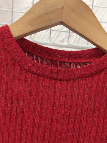 Young Girls Elegant Princess Star Sequin Mesh Contrast Round Neck Cap Sleeve Long Sleeve Dress, Autumn