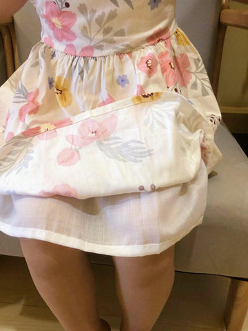 Young Girl's Floral Print Sleeveless Dress, Summer Casual Fashion