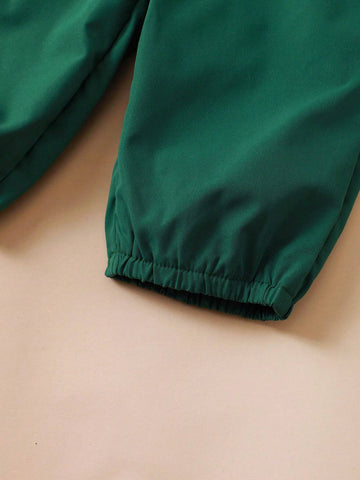 Young Girls' Floral Printed Short Sleeve Top And Knee-Length Shorts Casual Spring-Summer Outfit