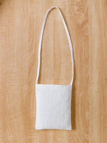 Young Girls Flower Embroidered Cap Sleeve Dress