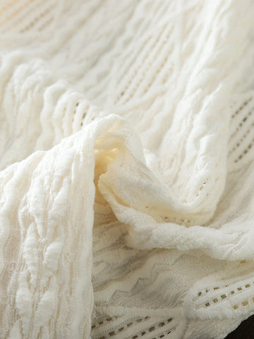 Young Girl's Knitted Solid Texture Fabric Lapel Loose Casual Blouse, Great For Casual & Daily Wear & School Daily In Autumn & Winter