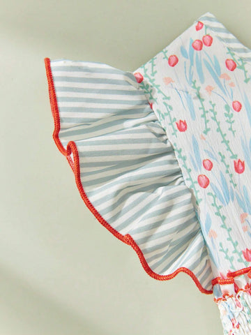 Young Girls' Ladylike Floral Dress