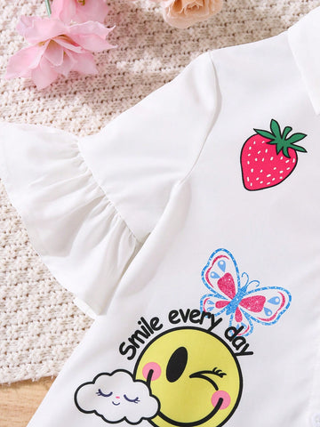 Young Girl's Loose Woven Casual Dress