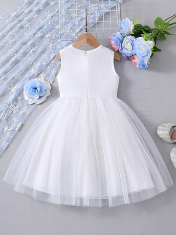 Young Girl's Lovely Princess Style Fluffy Tulle Dress