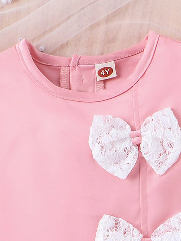 Young Girl's Lovely Sleeveless Dress With Butterfly Knot And Ruffles On The Hem For Summer