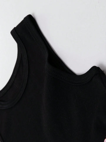 Young Girls Petal Color Block Dress, Summer Sleeveless Princess Dress For 2024, Fashionable Kids Clothing