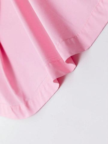 Young Girls Petal Color Block Dress, Summer Sleeveless Princess Dress For 2024, Fashionable Kids Clothing