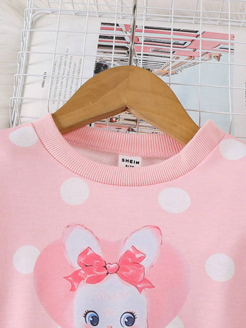 Young Girls Polka Dot Dress, 2024 New Children Princess Dress, Young Girls Elegant Casual Dress, Spring And Autumn