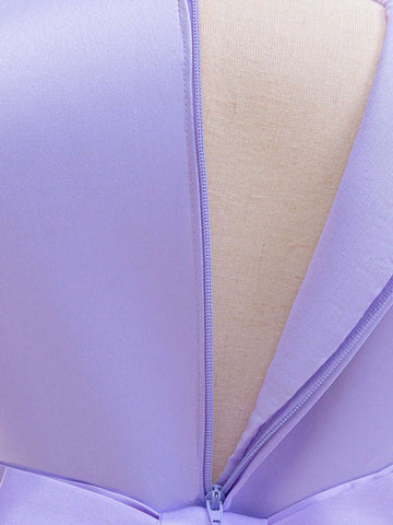 Young Girls Purple Ombre Mesh Princess Dress, Suitable For Role-Playing Parties