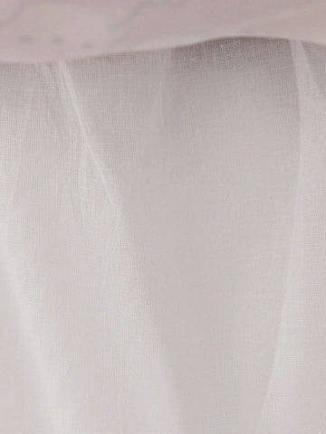 Young Girls Santa Claus Graphic Holiday Party Princess Dress, Fabric Print Design Randomly Cut, Suitable For Celebration Evening