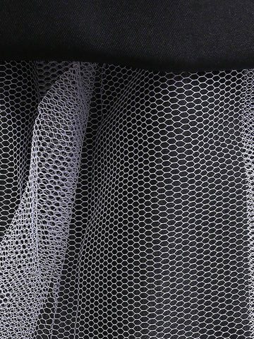 Young Girls Satin Tulle 3D Flower Decoration Lace-Trimmed Fishtail Flutter Dress, Elegant And , Perfect For Birthday Parties