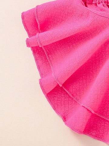 Young Girls' Sequin Vest And Skirted Leggings Two-Piece Set With Halter