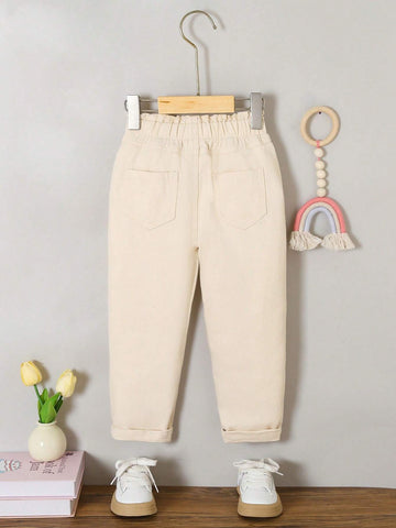 Young Girls' Simple Casual Jeans