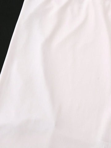 Young Girl's Simple Halter Neck Sleeveless Dress For Summer