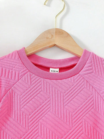 Young Girls Solid Color Round Neck Mesh Patchwork Short Sleeve Dress