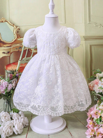 Young Girls Spring/Summer Puffy Princess Style Party Dress