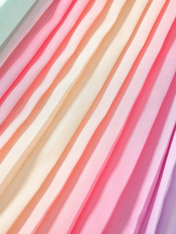 Young Girls' Stylish Rainbow Strap Ruffled Dress With Hat For Summer