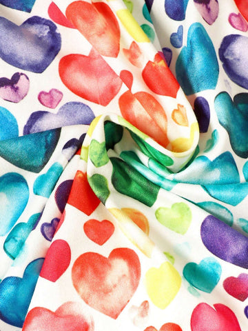 Young Girls' Summer Casual Heart Printed Sleeveless Sundress