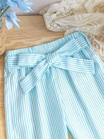 Young Girls' Summer Holiday Sporty Leisure Comfortable Beautiful Loose Long Pants