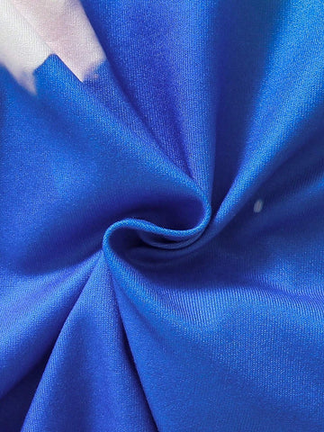 Young Girls" Summer Unicorn Printed Short Sleeve Casual T-Shirt Dress With Round Neck