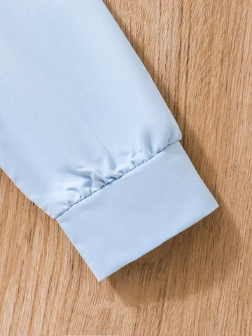 Young Girls Waist Fitted White Shirt, Suitable For Work And Casual Wear