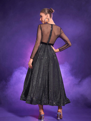 Yuki Patchwork Floral Embroided Dress