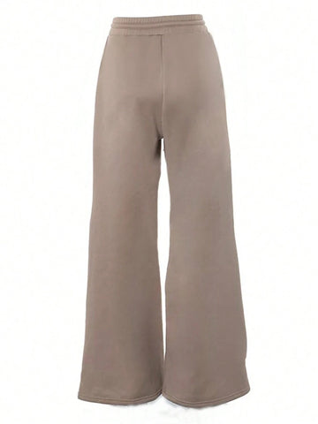 Zipper Design Casual Sweatpants, Simple & Fashionable For Daily Wear