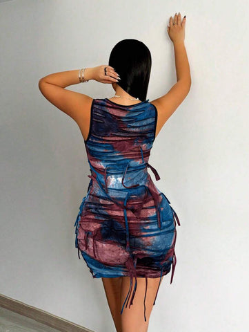 Zolique Women's Summer Tie-Dye Dress, Fashionable