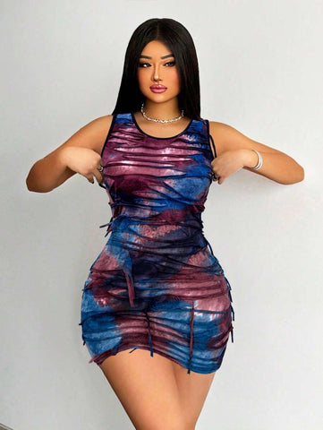 Zolique Women's Summer Tie-Dye Dress, Fashionable