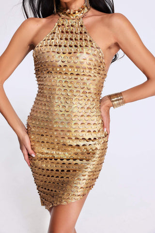 Taaliyah Halterneck Mini Dress