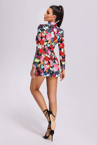 Lesley Floral Printed Blazer Dress