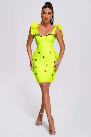 Marcia Diamante Mini Bandage Dress